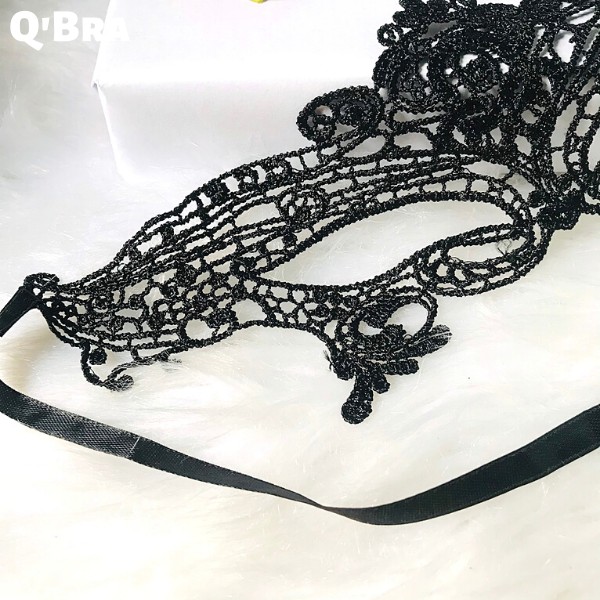 Mặt nạ ren cosplay màu đen có dây buộc sexy cho nữ phụ kiện bịt mắt cosplay sexy cho cho nàng quyến rũ | BigBuy360 - bigbuy360.vn