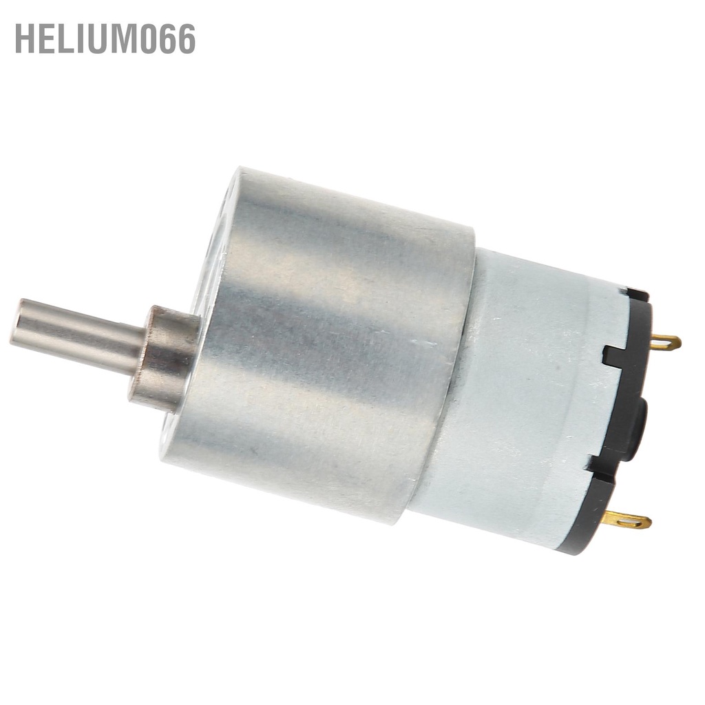 Động cơ bánh răng DC12V Phụ kiện máy móc truyền giảm tốc độ vi mô 7RPM GB37‑520 Helium066
