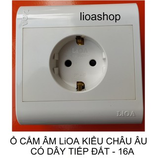 Ổ CẮM ĐƠN LiOA KIỂU CHÂU ÂU- SCHUKO.