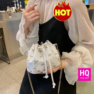 Túi xách nữ đeo chéo TXG008, thêu hoa nổi bật, thời trang hàn quốc