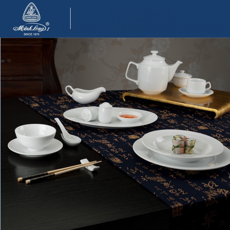 Đĩa súp 23 cm Camellia - Trắng