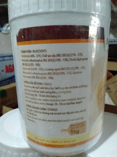 Bột nổi làm bánh /baking powder AB/ MAURI