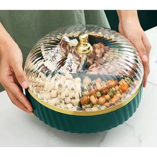 Khay đựng bánh kẹo mứt Tết phong cách Bắc Âu màu xanh nhựa cao cấp sang trọng bền đẹp