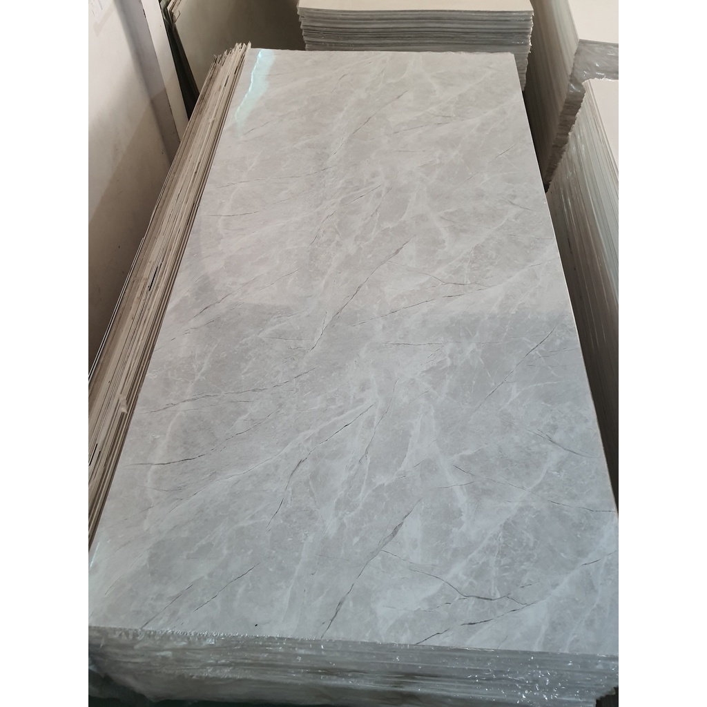 Tấm Ốp Tường Giả Đá PVC Màu Xi Măng Nhạt - Mã 45