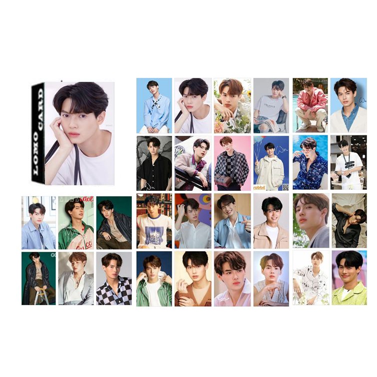 Hộp 30 lomo card BrightWin, Offgun, BounPrem, MileApo, BibleBuild, TayNew, YinWar, EarthMix,OhmNannon, MewGulf