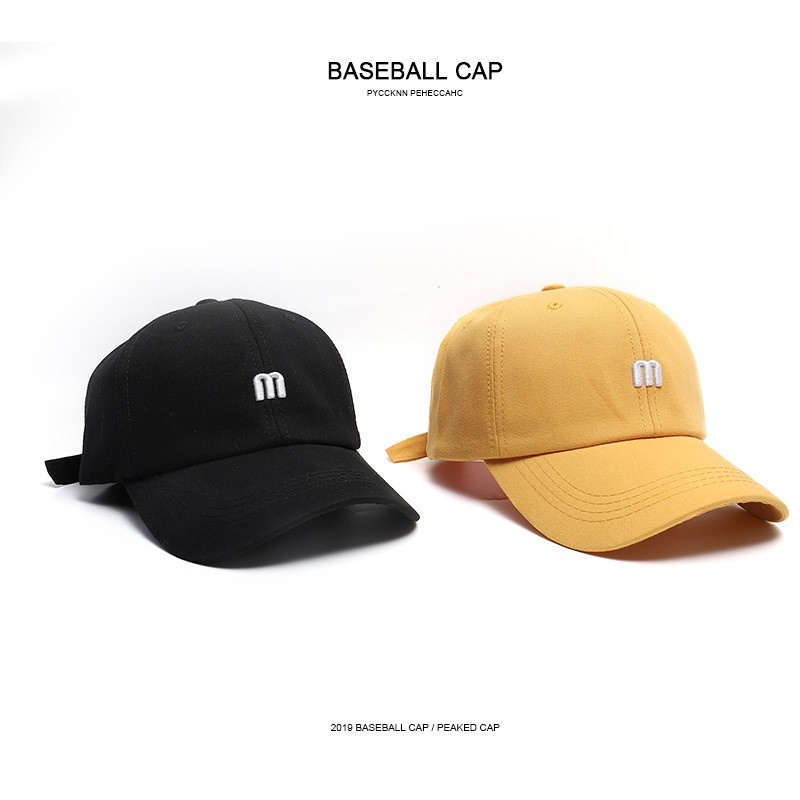 Nón Kết Thêu Chữ M Thời Trang Hip Hop