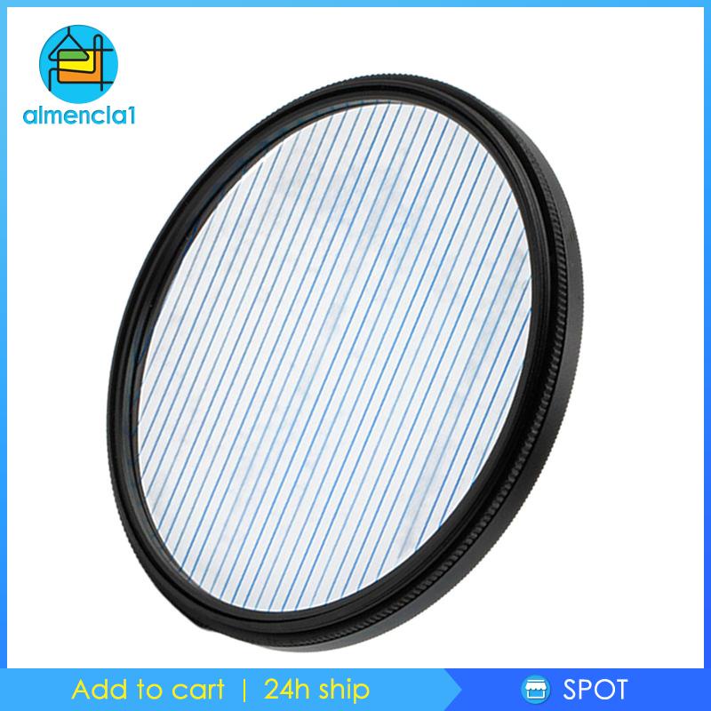 1Pc Streak Anamorphic w / Xoay cho Video 77mm Cầu Vồng Streak