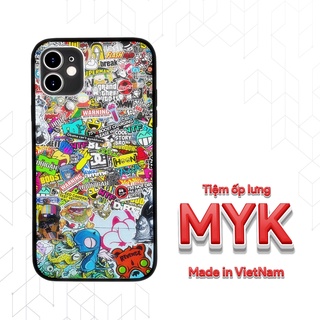 Ốp lưng bộ sưu tập Sticker hoạt hình cho Iphone 5 6 7 8 Plus 11 12 Pro Max X Xr BAPPOD00175