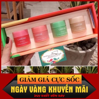 NGÀY KHUYẾN MÃI / Set Mặt Nạ Ngủ Môi Laneige Lip Sleeping Mask Mini Kit [set 4] / NGÀY KHUYẾN MÃI
