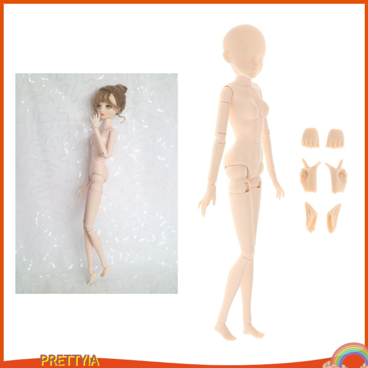 BJD Girl Doll Nude Body 22 Movable Jointed 29cm DIY Dress Up Naked Toys