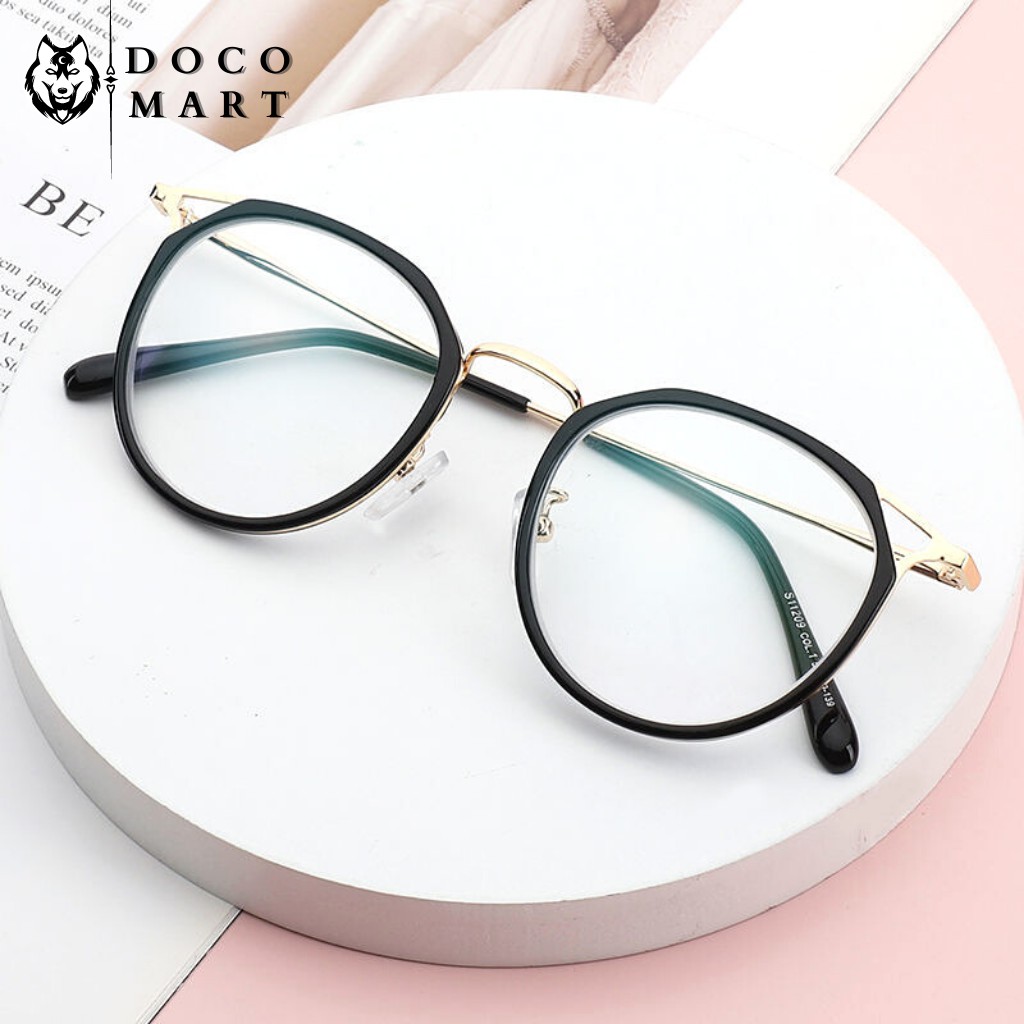 Gọng kính cận nam nữ DOCO MART M530 mắt kính cận tròn càng kim loại cao cấp không gỉ | BigBuy360 - bigbuy360.vn