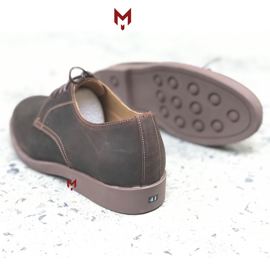 Giày nam MAD plain derby da bò sáp ngựa điên cao cấp cá tính thời trang nam | BigBuy360 - bigbuy360.vn