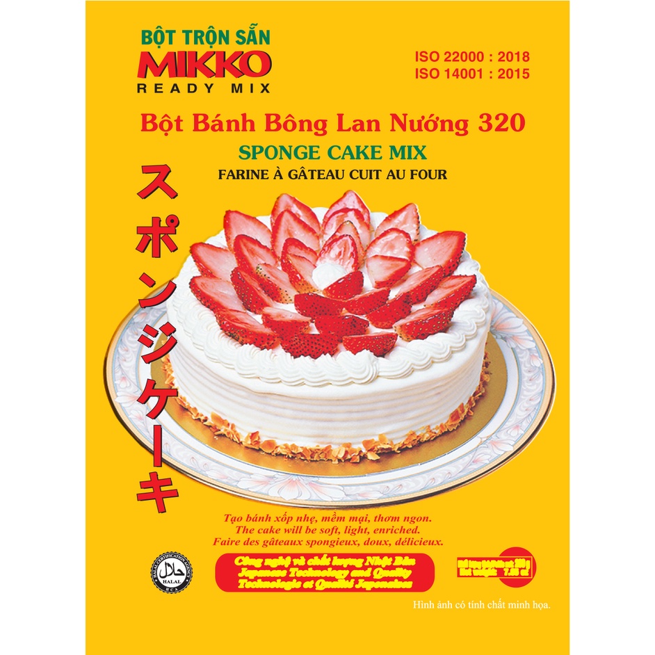 Bột bánh bông lan 320 Mikko Hương Xưa 200g.