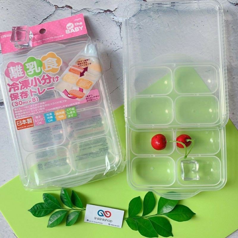 Khay trữ đông, trữ đồ đồ ăn dặm có nắp Skater 300ml Hàng Nội Địa Nhật