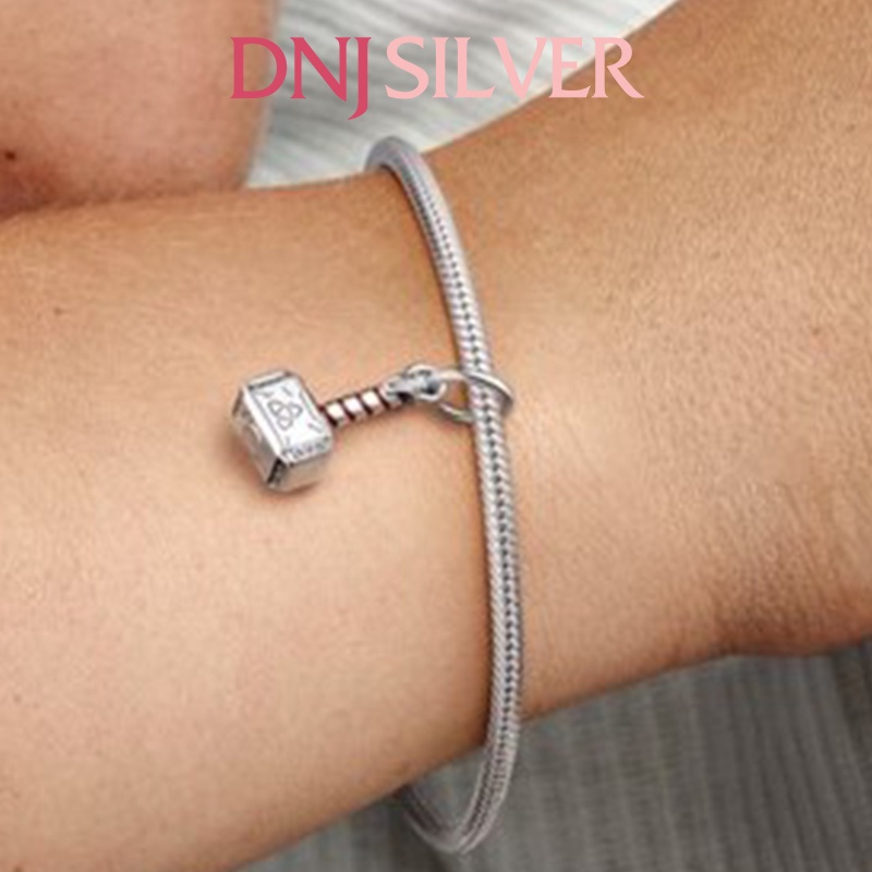 Charm bạc 925 cao cấp, hàng chuẩn bạc - Charm Thor's Hammer thích hợp để mix vòng tay charm - DN327