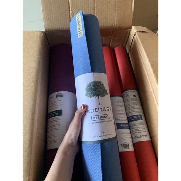 Thảm tập yoga cao su chống trơn Jade Harmony đệm êm