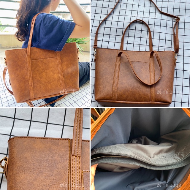 Túi Xách Tay Nữ Thời Trang FANCY BAGS - Đựng Laptop 15 - 16 inch - Túi Da Bản To LIMI BAGS | BigBuy360 - bigbuy360.vn