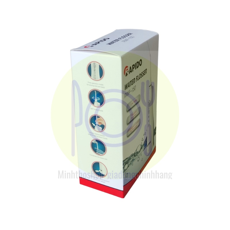Máy tăm nước cầm tay Rapido RWF150, RWW300 công nghệ vệ sinh răng miệng của Đức, bảo hành 12 tháng