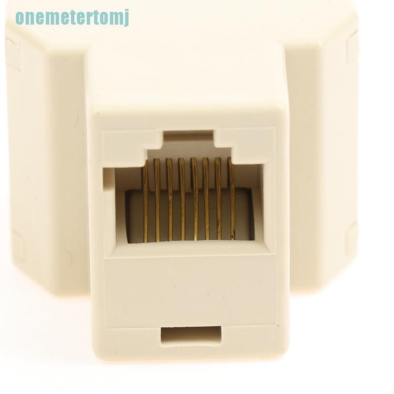 【ter】5Pc 1 To 2 Way Network Cable RJ45 Female Splitter Connector Adapter for Computer