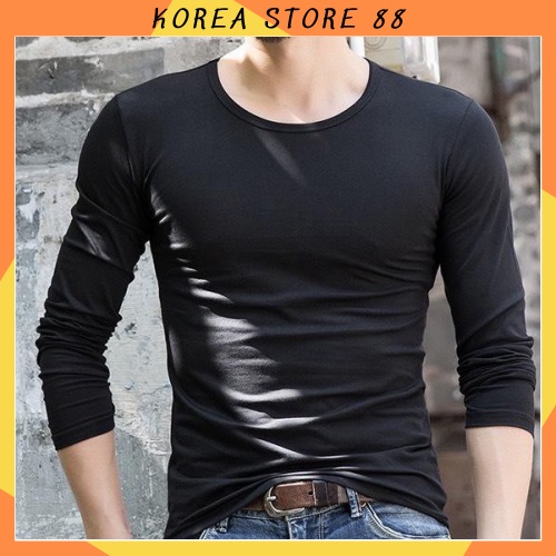 Áo Thun Nam Dài Tay Trơn ôm body nam hot 88010 KOREA STORE88