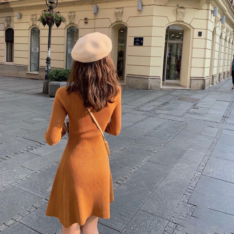 Váy Len Hàn Quốc Váy Len Dày Dặn Quảng Châu T2H10 | BigBuy360 - bigbuy360.vn