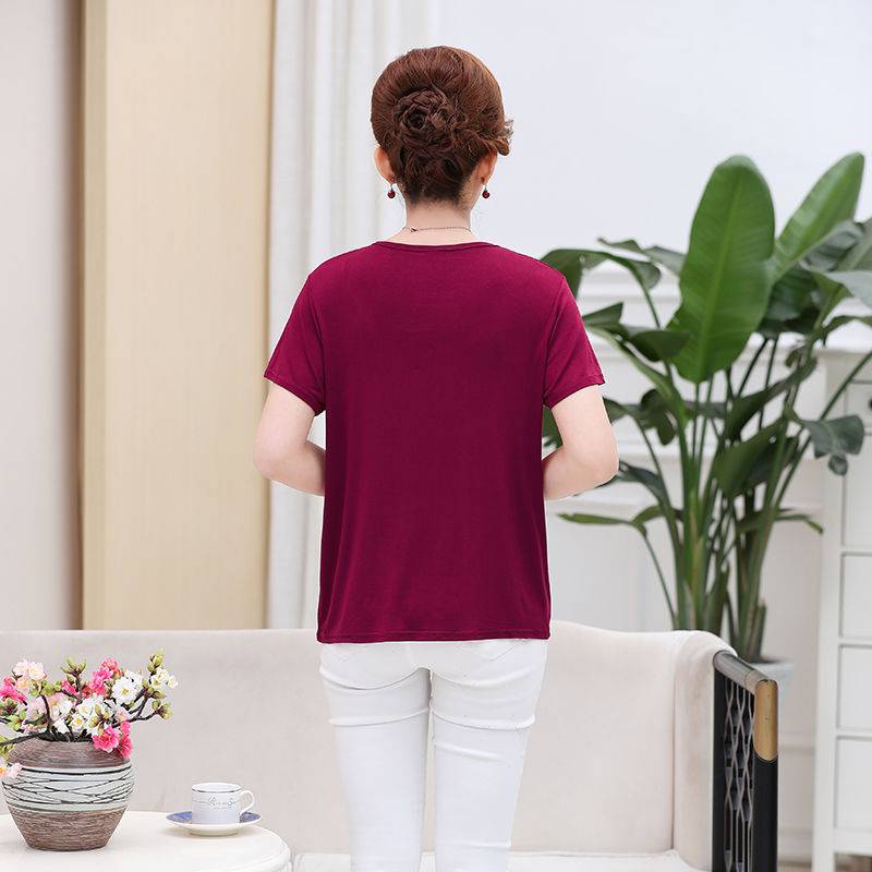 Áo thun tay ngắn dáng rộng in họa tiết thời trang cho nữ