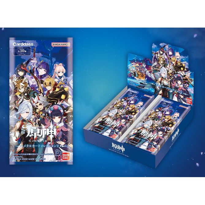 Pack Thẻ Bài Genshin Impact Metal Collection Chính Hãng Chưa Bóc mới 100%