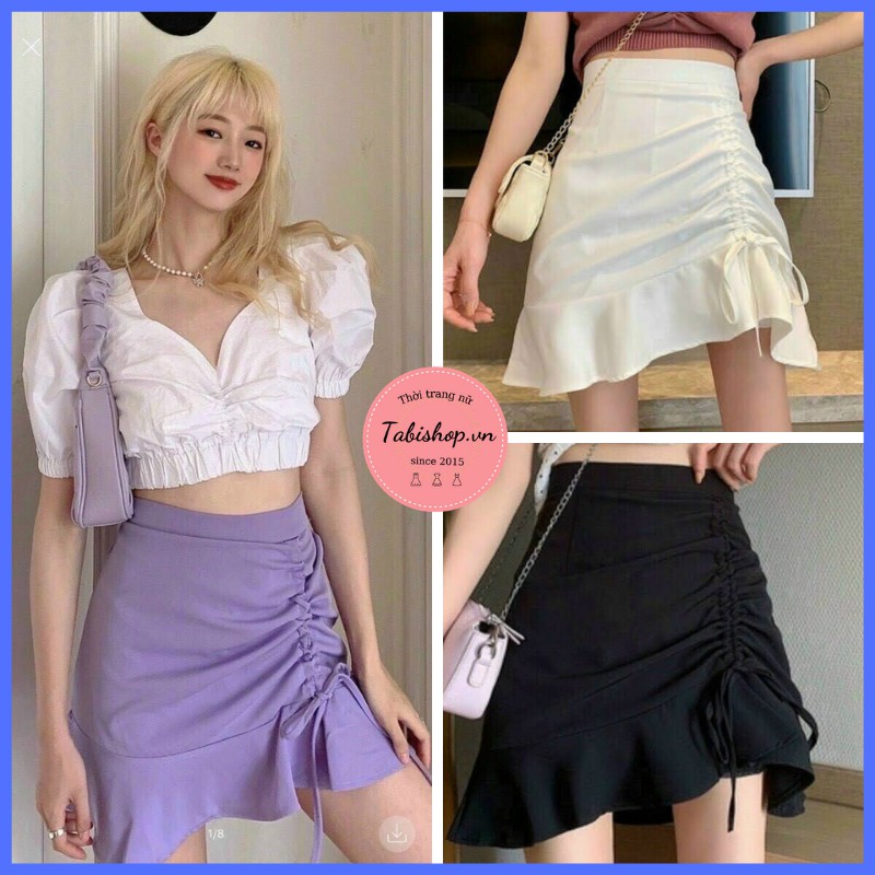 [MÃ MADE20K3Q GIẢM 20% TỐI ĐA 30K ĐƠN TỐI THIỂU 500K] Chân váy nữ chân váy đuôi cá rút dây ulzzang siêu xinh | BigBuy360 - bigbuy360.vn