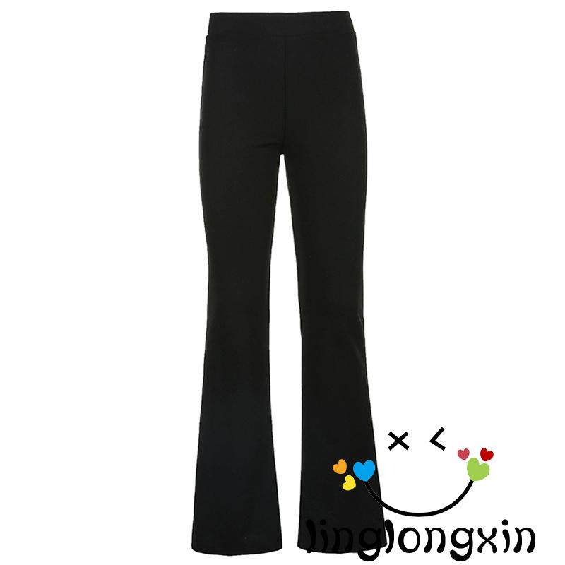 Quần Dài Ống Loe 2 Dây Màu Sắc Thời Trang Cho Nữ