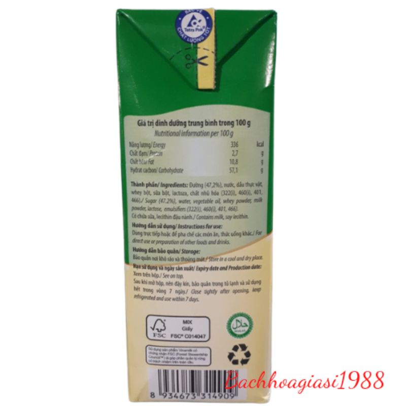 Now ship- Sữa đặc ngôi sao phương nam 1,284kg