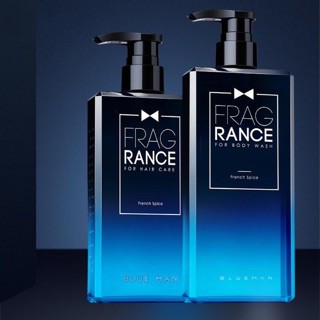 Combo Dầu Gội, Sữa Tắm Hương Ocean BLUEMAN Nước Hoa Siêu Thơm 500ml+400ml