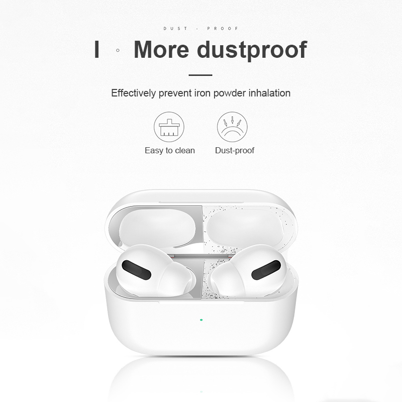 Set miếng dán bảo vệ chống bụi dành cho hộp sạc tai nghe Airpods 3