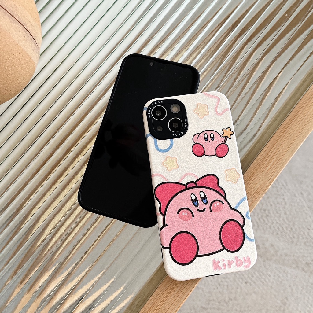 Ốp Điện Thoại Họa Tiết Hoạt Hình Kirby Kuromi Dễ Thương Chống Sốc Cho Iphone