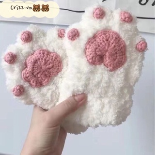 GRIZZ/Găng Tay Len Lông Thỏ Tự Đan DIY Handmade (ORDER 15-20N)