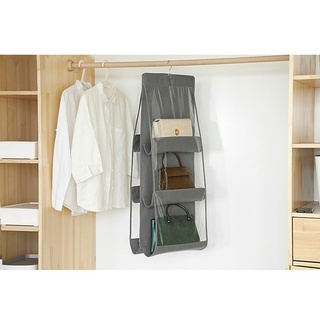 Túi treo giỏ xách, túi ví 6 ngăn chống bụi bẩn ẩm mốc chất liệu vải peva cao cấp (NCP22)