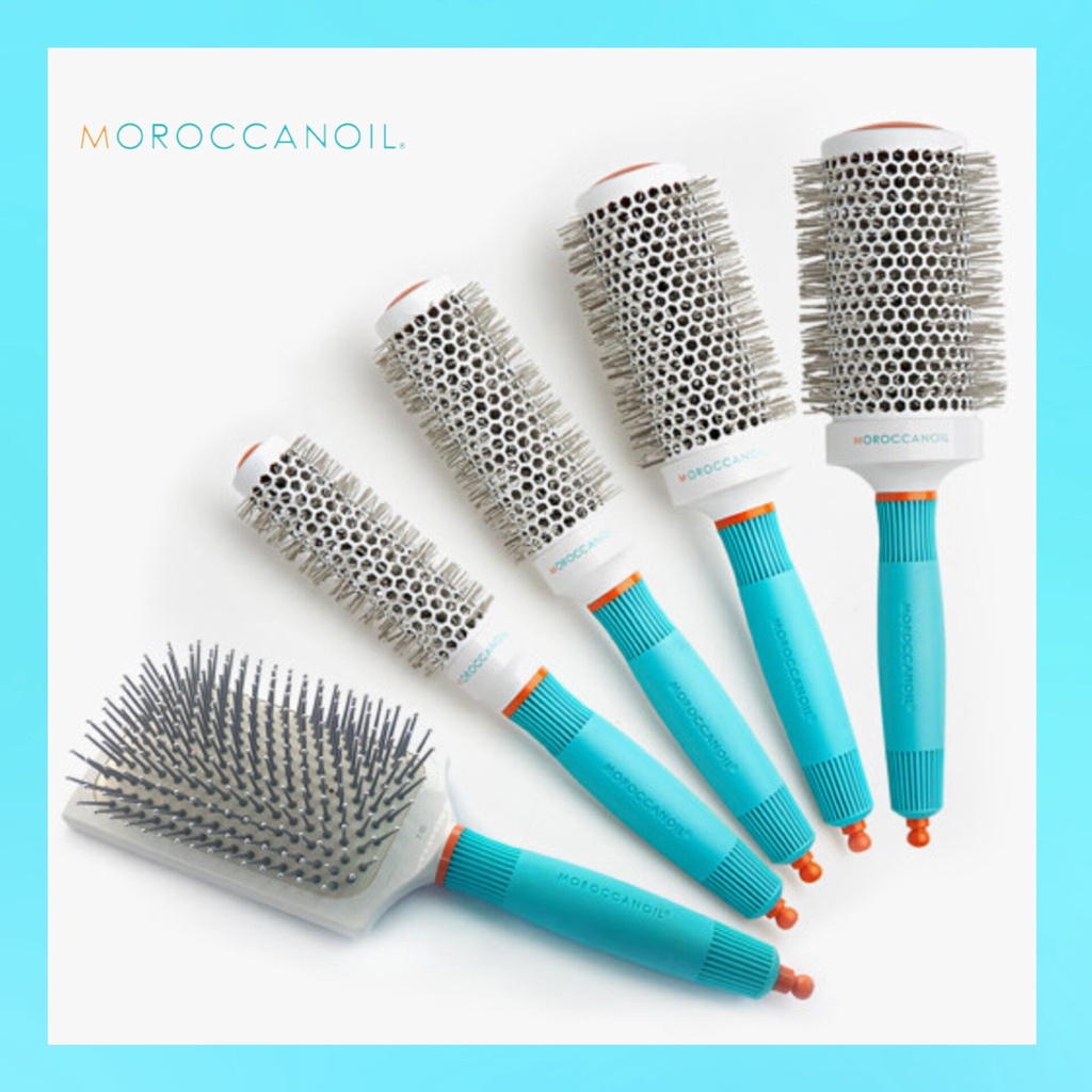 Lược tròn gốm sấy xoăn MOROCCANOIL CERAMIC Round Brush ( full size )