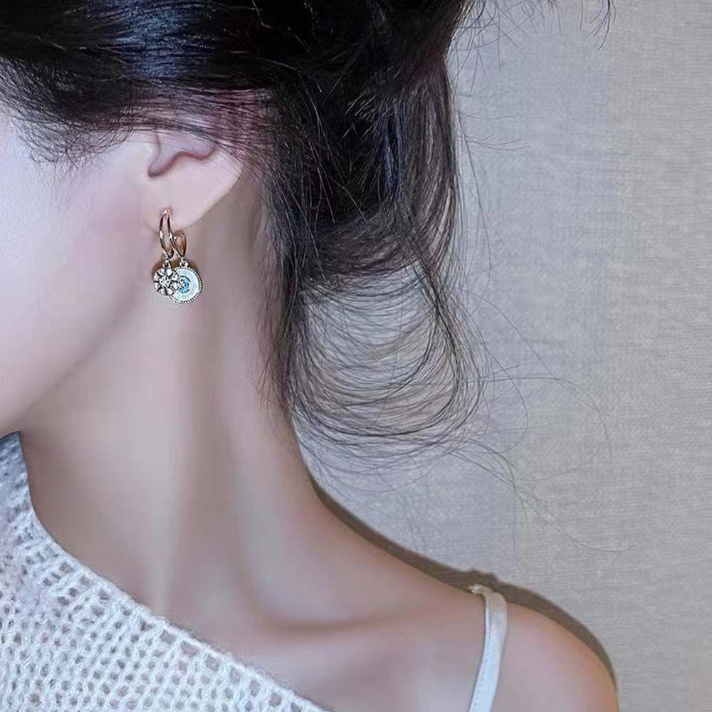Bông Tai Thiết Kế Sang Trọng Phong Cách Hàn Quốc Cho Nữ