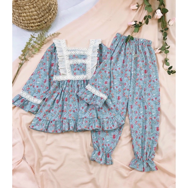BỘ NGỦ PHỐI REN SOCUTE ULZZANG