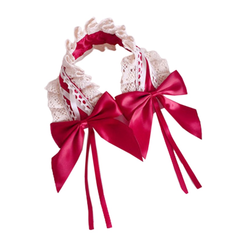 Băng Đô Ren Hoa Phong Cách Lolita Dễ Thương Hiện Có 5 Màu