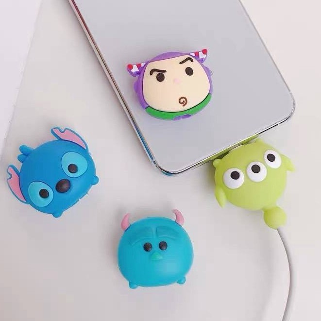Thú silicon ngậm đầu sạc cute phomai que & bảo vệ chống đứt gãy đầu dây sạc, cáp sạc | BigBuy360 - bigbuy360.vn
