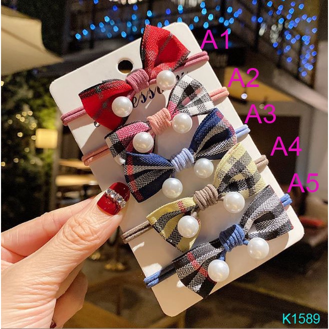 Dây Buộc Tóc Nơ Phong Cách Thời Trang Nhiều Màu Tùy Chọn Orin K1589