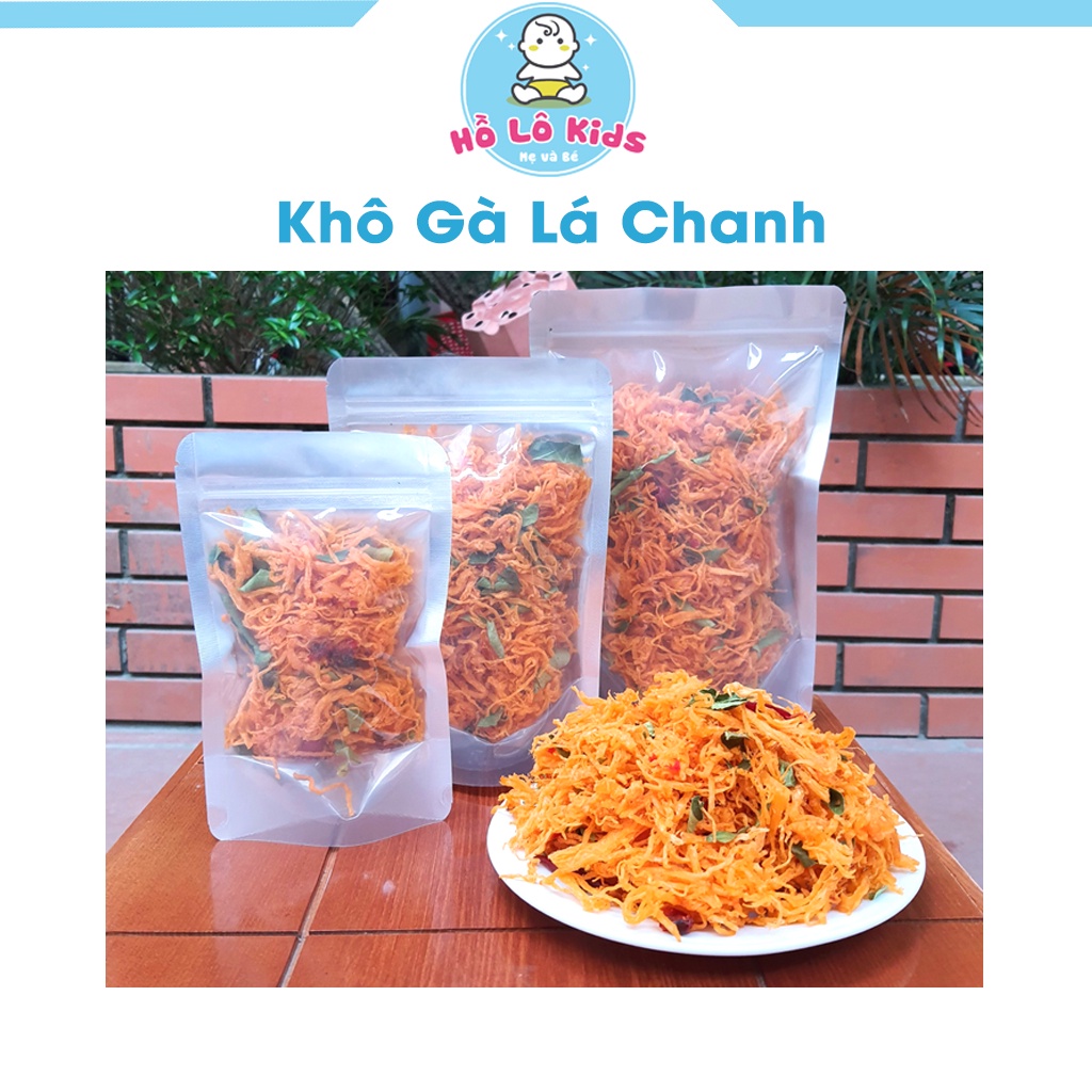 Khô gà lá chanh loại 1 đồ ăn vặt ngon giòn đậm vị Hồ Lô Kids