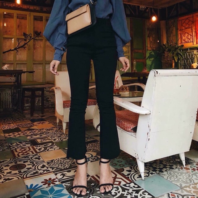 [ẢNH THẬT] QUẦN BÒ ỐNG LOE ĐẸP