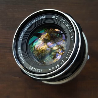 Ống kính MF - Minolta MC ROKKOR-PF 55mm f1.7 ngàm Minolta MD ( SR )
