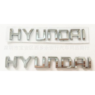 Logo tem chữ nổi  3D - chữ nổi kim loại HYUNDAI