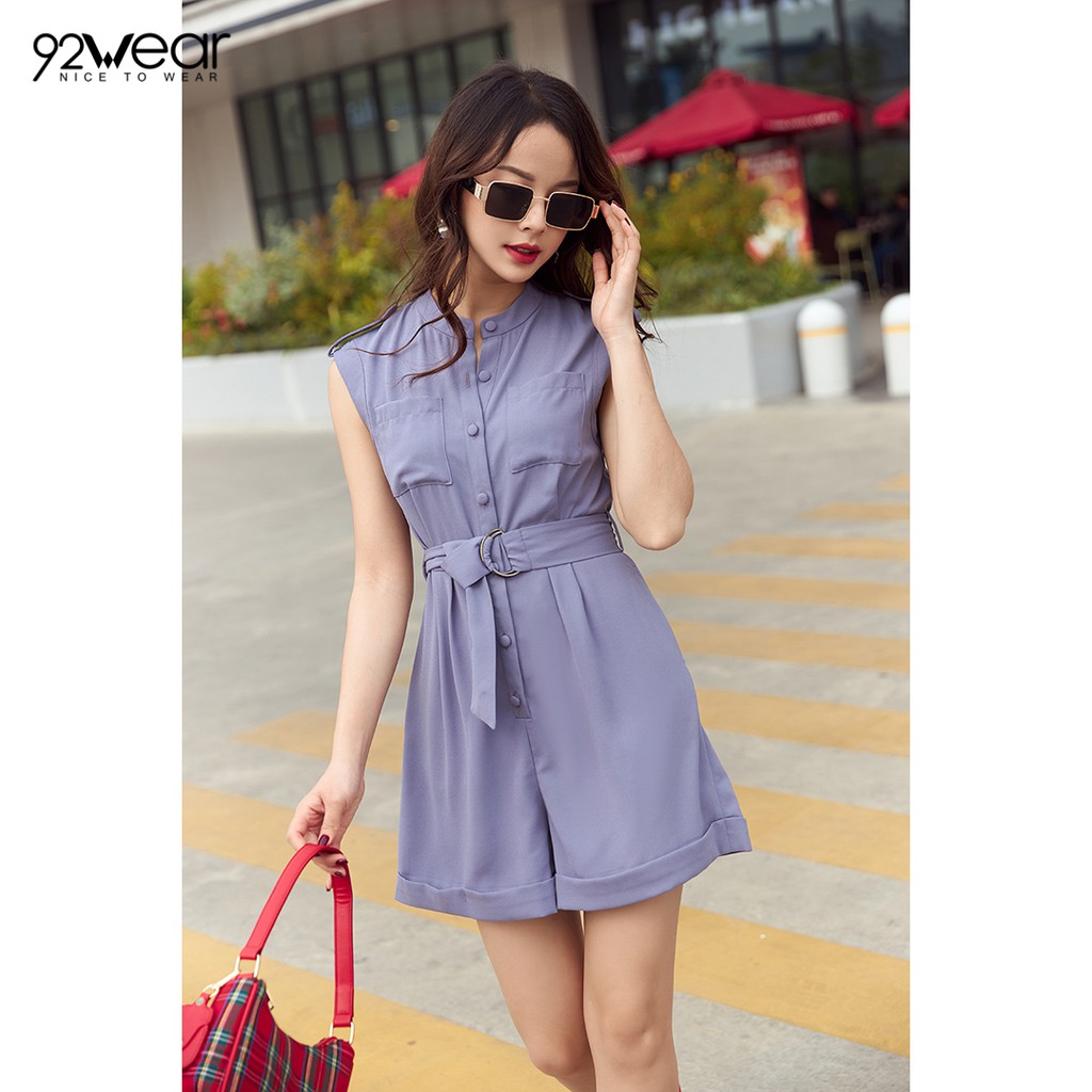 Bộ Jumpsuits túi ốp đai rời BJW0731 92WEAR