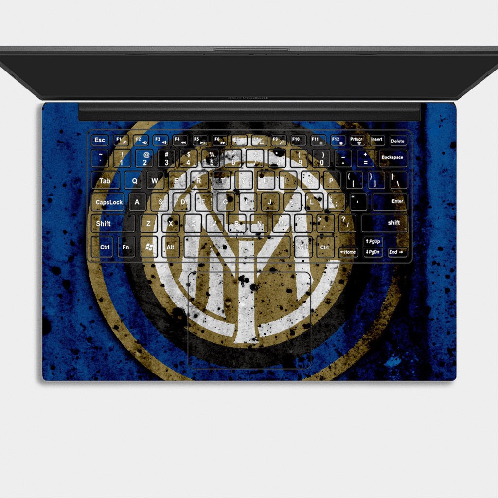 Bộ skin dán laptop mẫu LOGO INTER MILAN / Có mẫu decal dán cho tất cả các hãng máy tính