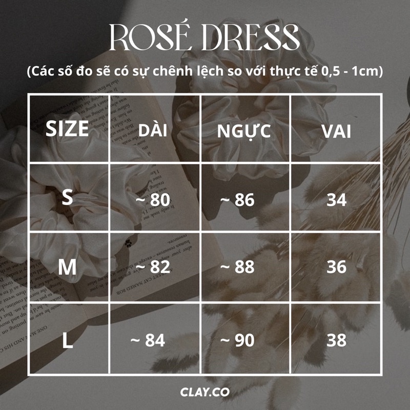 [CLAY] ROSÉ DRESS - Váy babydoll cổ vuông tay bồng | BigBuy360 - bigbuy360.vn