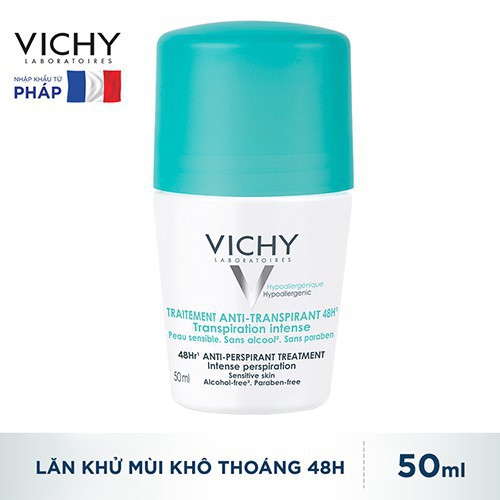 ✅[CHÍNH HÃNG] Lăn khử mùi Lăn Khử Mùi Vichy Khô Thoáng Vùng Da Dưới Cánh Tay 48H 50ml