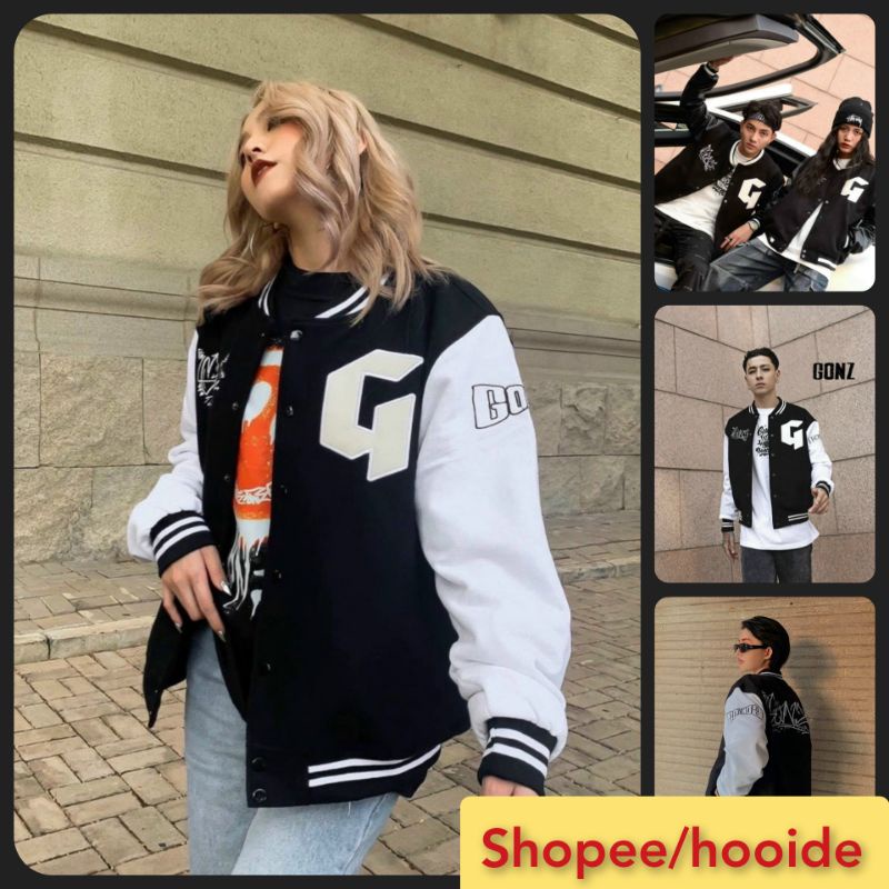 ÁO KHOÁC BÓNG CHÀY BOMBER UNISEX - Áo khoác Dù G